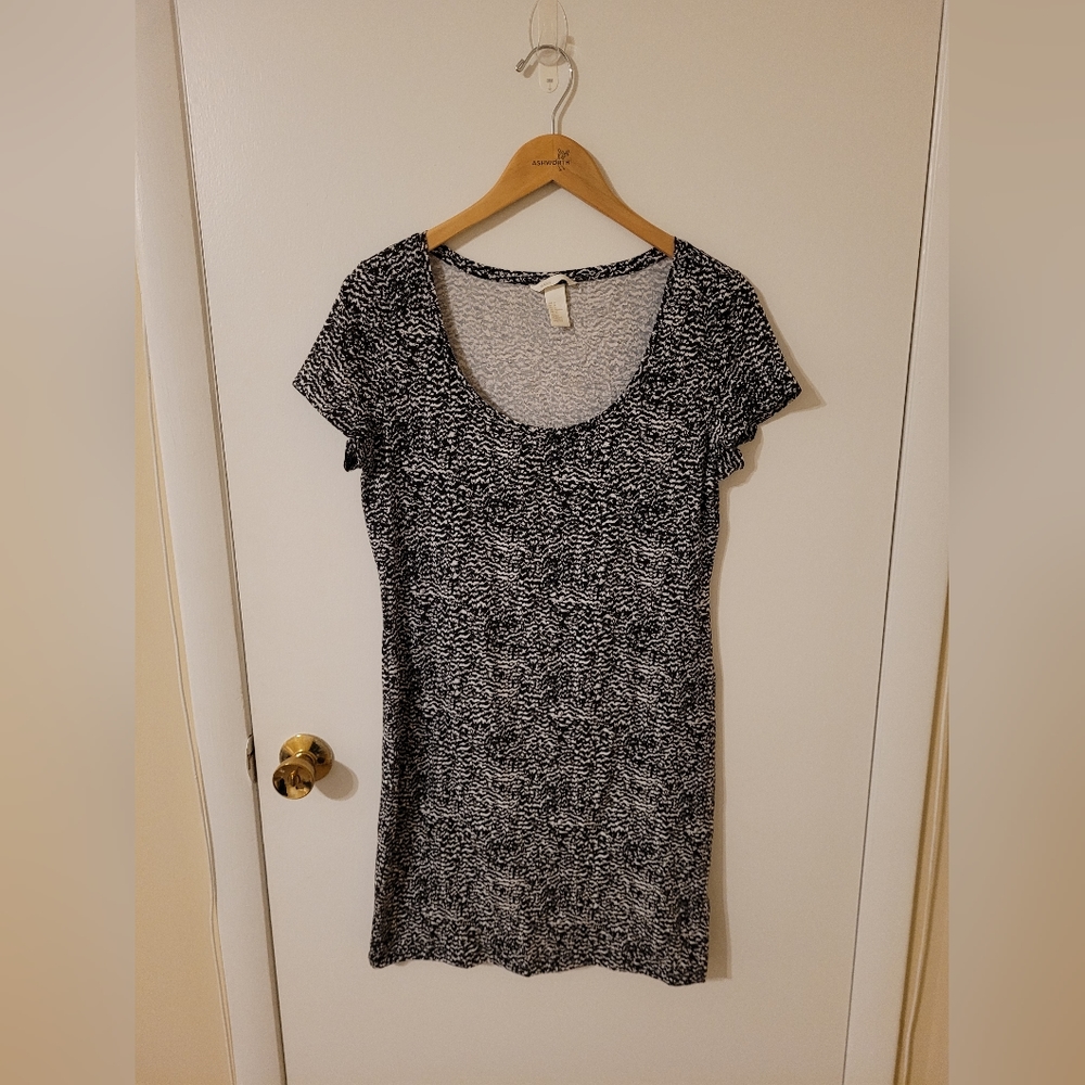 H&M Black and White Dress